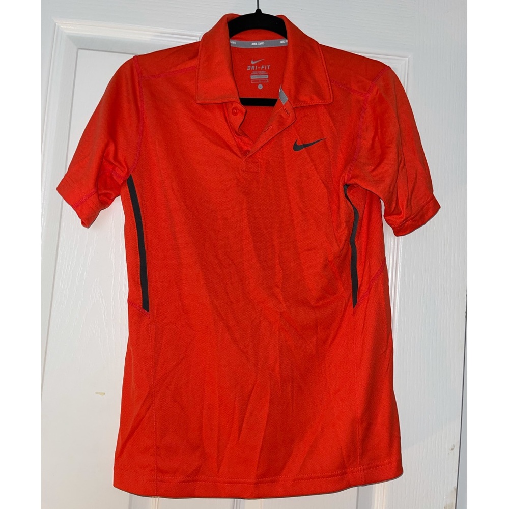 Orange Nike dry fit polo